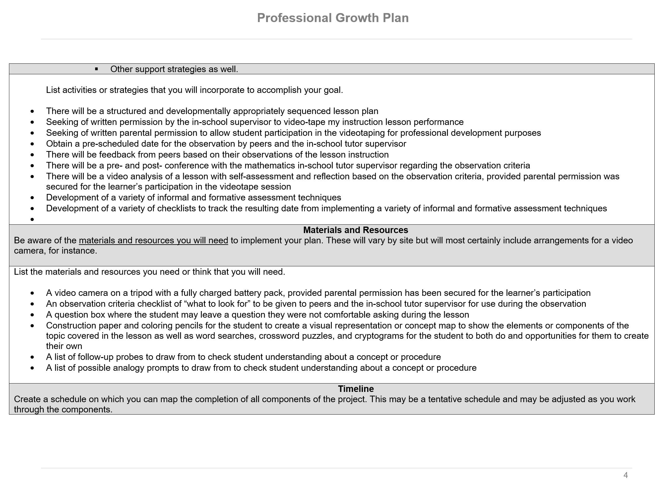 professional growth plan p 4 of 7